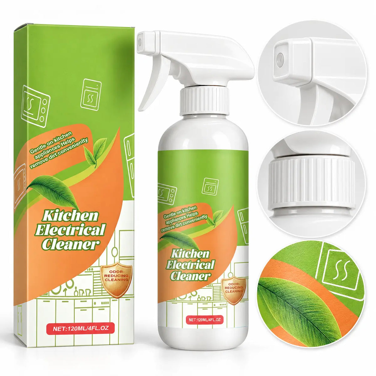 Kitchen Appliance Surface Cleaner Spray, 4 fl oz (120 mL)